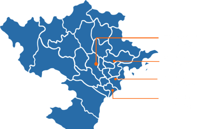 Bản đồ mạng lưới chi nhánh